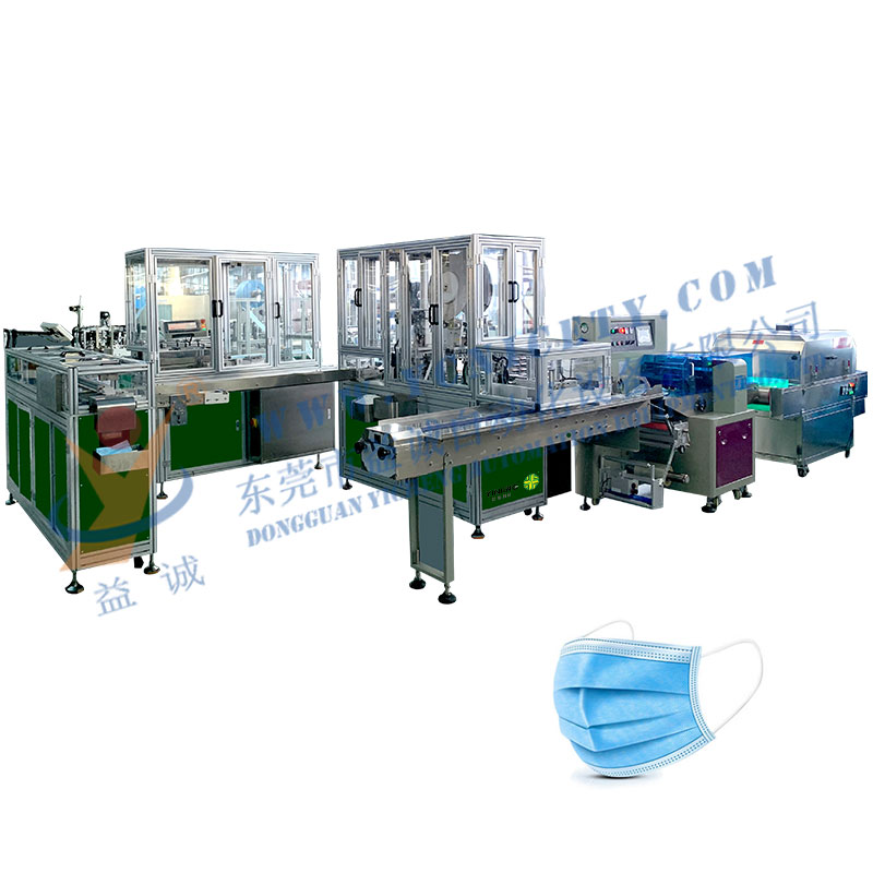 平面內(nèi)耳帶口罩自動(dòng)化高速生產(chǎn)線(xiàn)